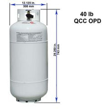 40lb Propane Tank offered at Seaboard Welding Supply