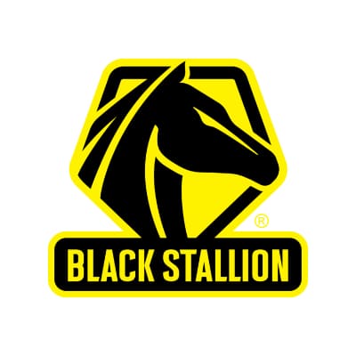 Black stallion logo